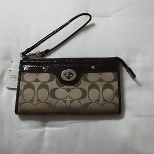 Coach Signature wristlet